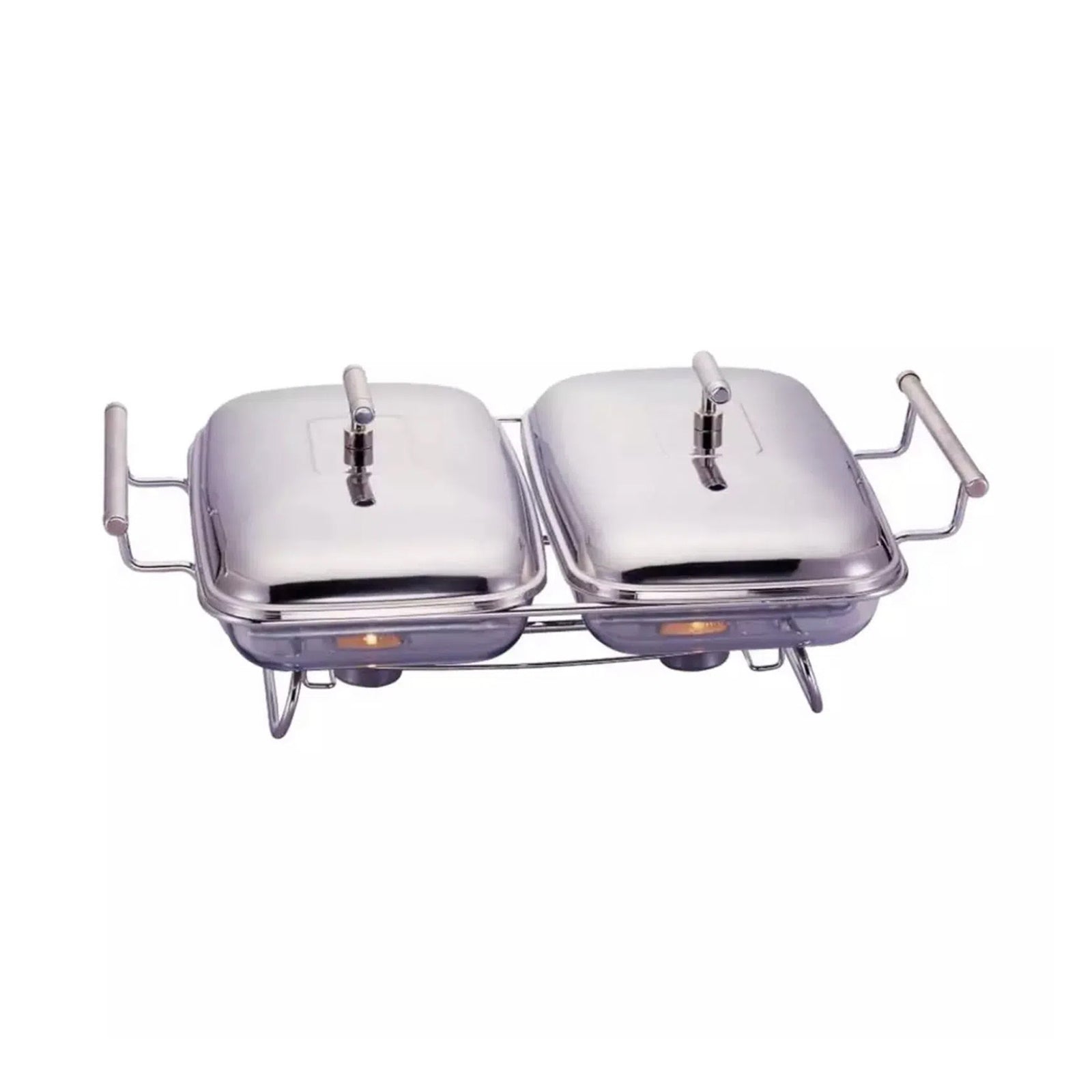 XM FOOD WARMER RECT 2X1.5L +COVER 29.5*18*5